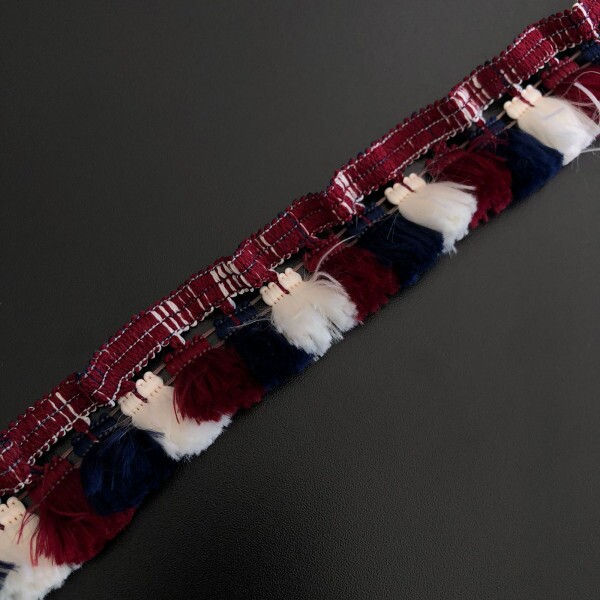 Franja Tassel com Guarnição Elástica - 4 cm  